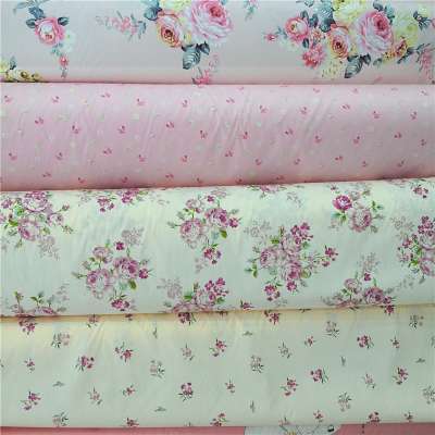 Pastoral flower big flower cotton fabric home textile sofa pillow cushion tablecloth fabric printed cloth