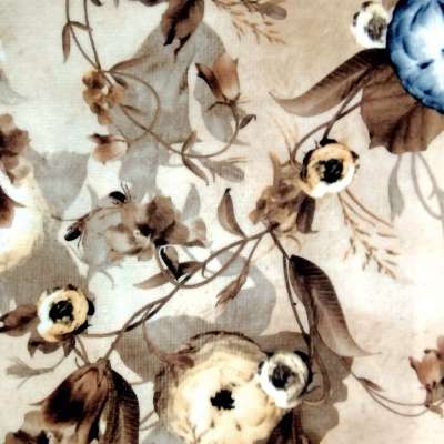 Hot printed american velvet fabric for sofa cover price per yard