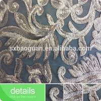 2015 hot sell cover chair sequin cream sequin fabric sequin velvet fabric